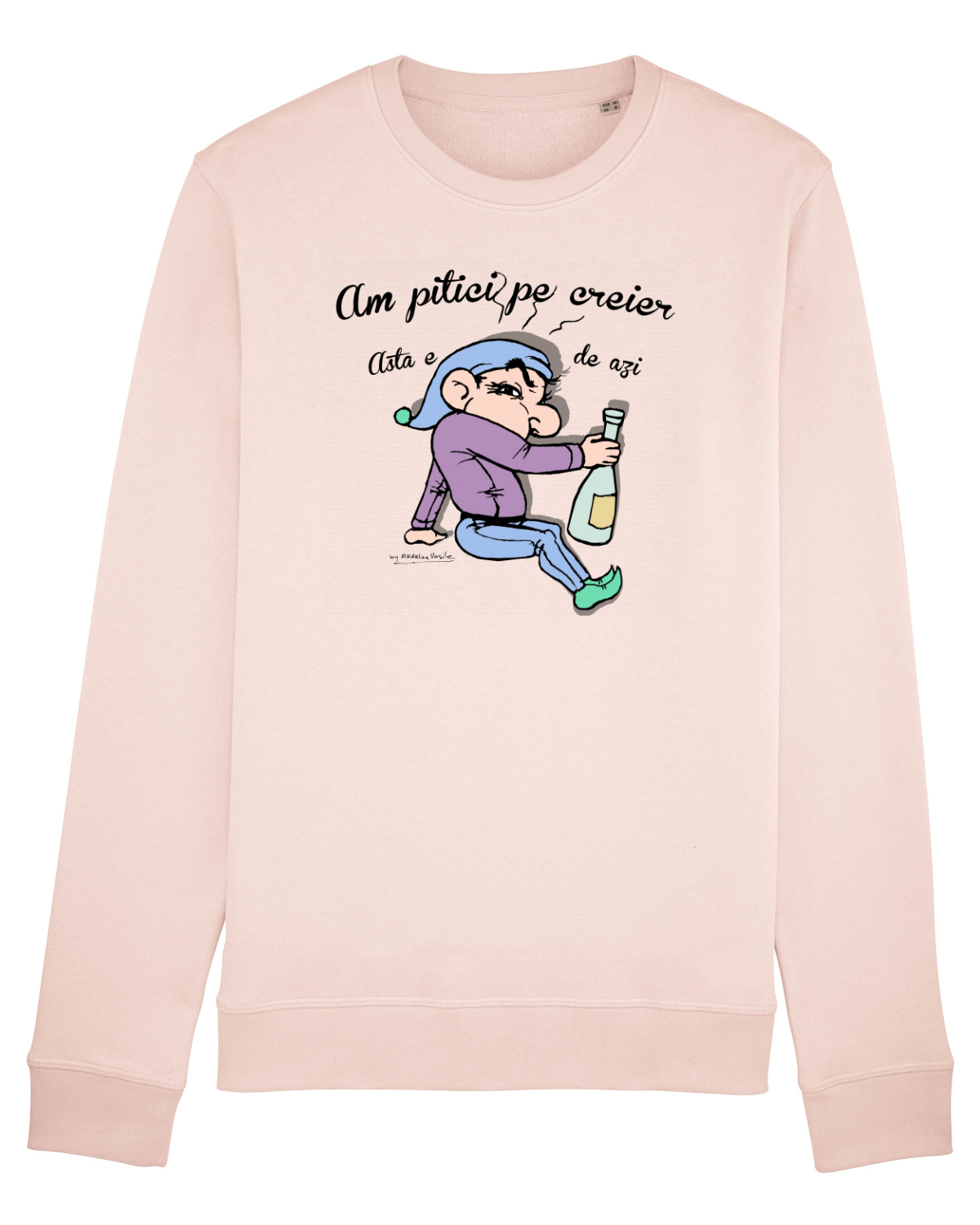 Bluză mânecă lungă Unisex Rise Candy Pink