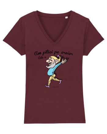 Pitici pe creier - Piticul entuziast - sociabil Burgundy