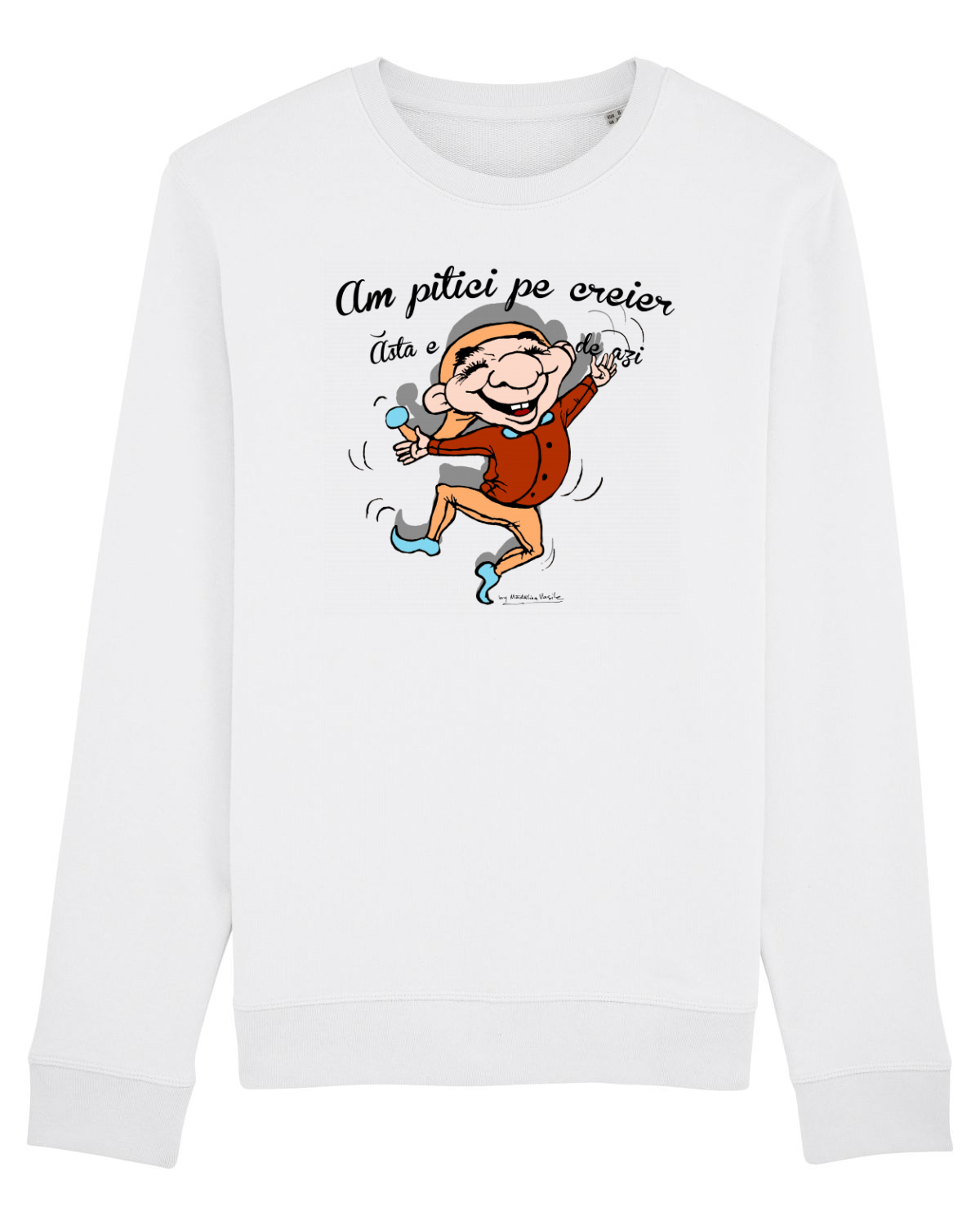 Bluză mânecă lungă Unisex Rise White