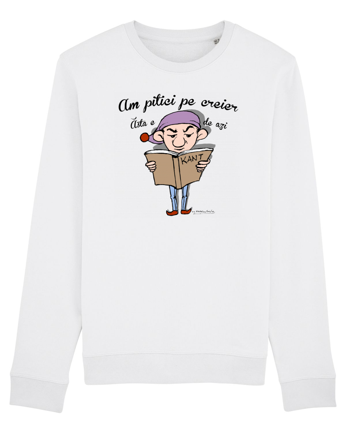 Bluză mânecă lungă Unisex Rise White