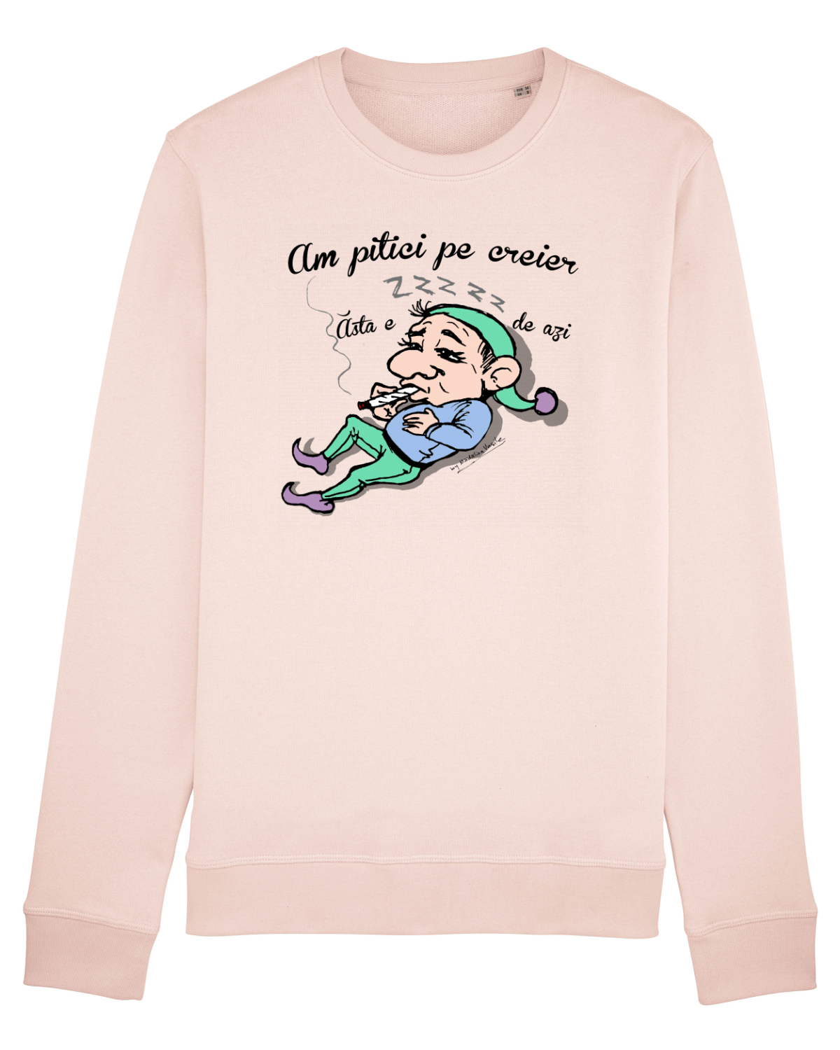 Bluză mânecă lungă Unisex Rise Candy Pink