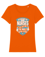 NURSE Tricou mânecă scurtă guler larg fitted Damă Expresser