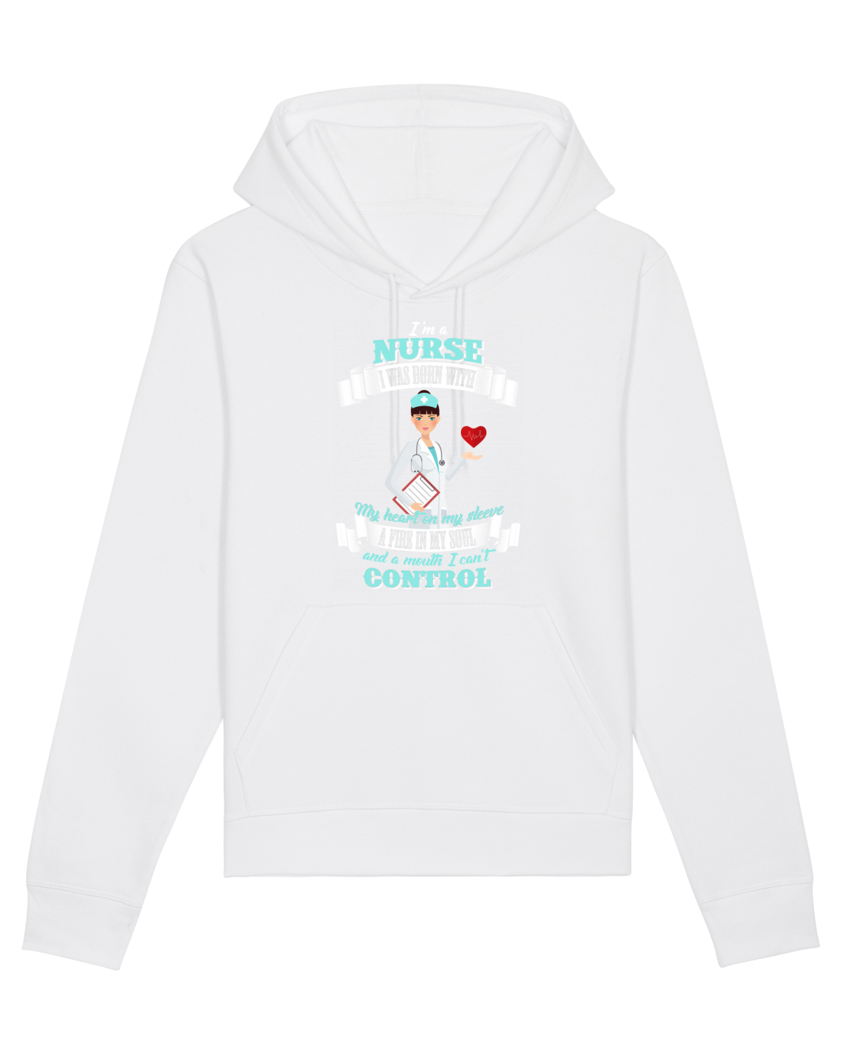 Hanorac Unisex Drummer White