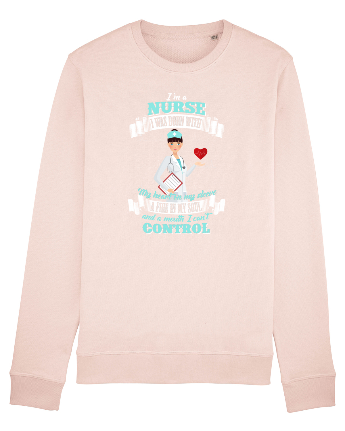 Bluză mânecă lungă Unisex Rise Candy Pink