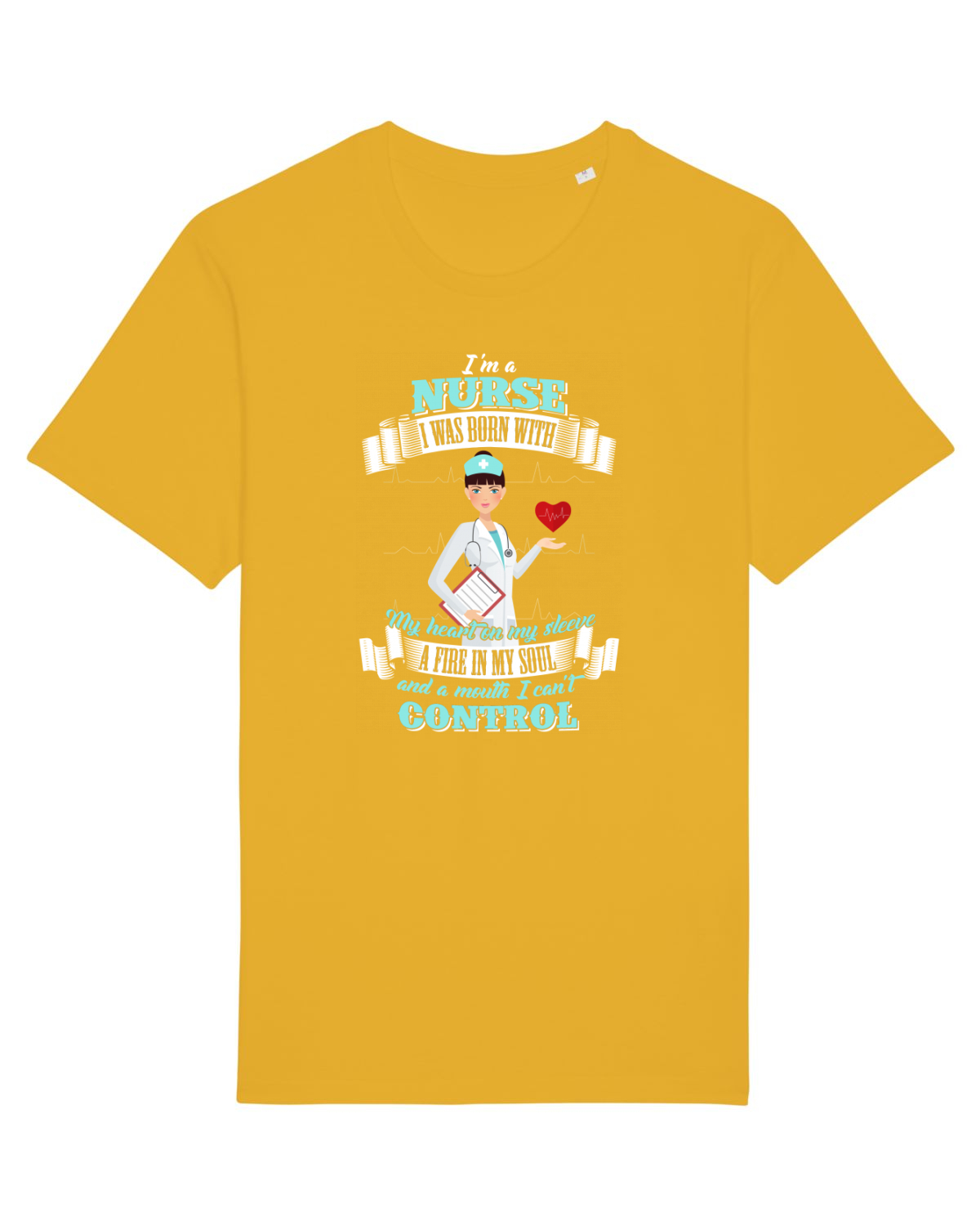 Tricou mânecă scurtă Unisex Rocker Spectra Yellow