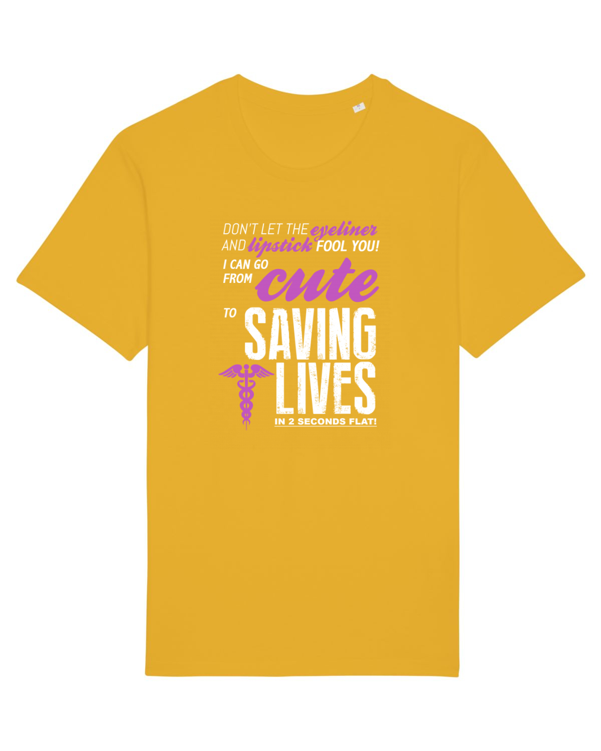 Tricou mânecă scurtă Unisex Rocker Spectra Yellow