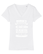 NURSE Tricou mânecă scurtă guler V Damă Evoker
