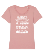 NURSE Tricou mânecă scurtă guler larg fitted Damă Expresser