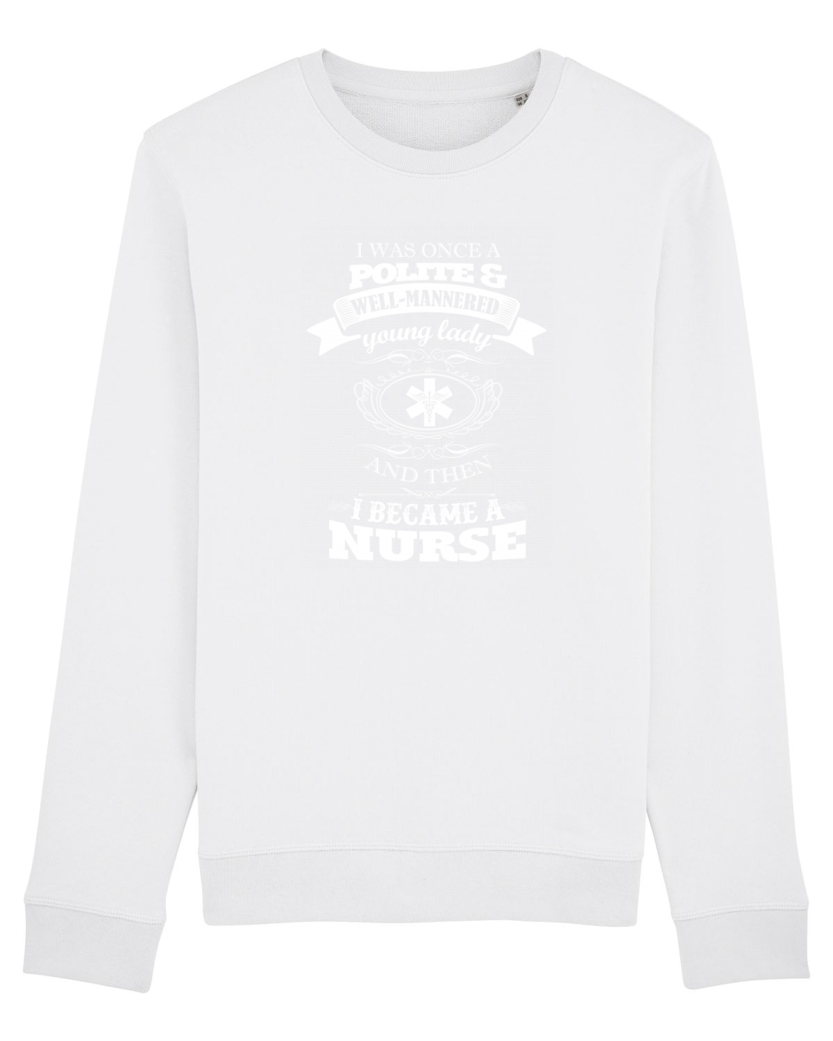 Bluză mânecă lungă Unisex Rise White