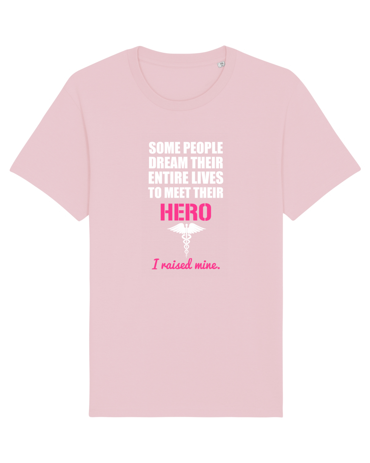 Tricou mânecă scurtă Unisex Rocker Cotton Pink