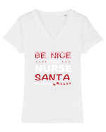 NURSE Tricou mânecă scurtă guler V Damă Evoker