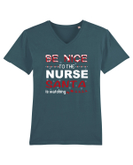 NURSE Tricou mânecă scurtă guler V Bărbat Presenter
