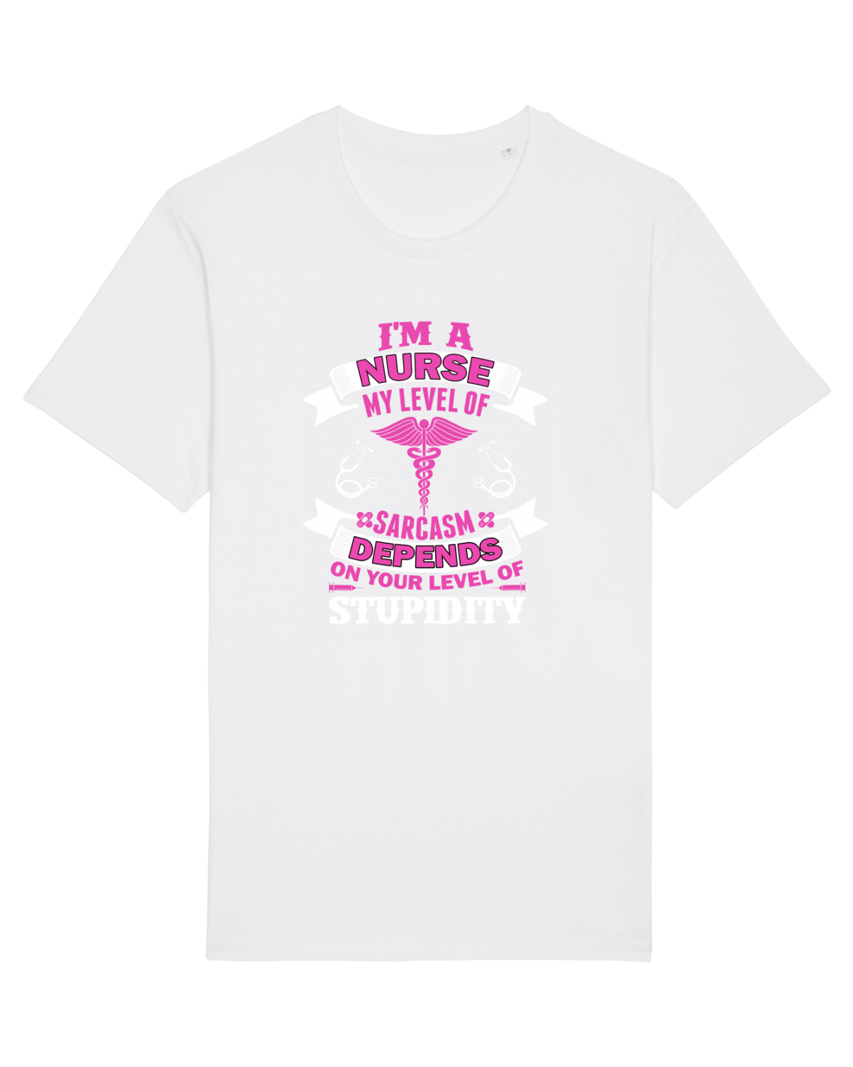 Tricou mânecă scurtă Unisex Rocker White