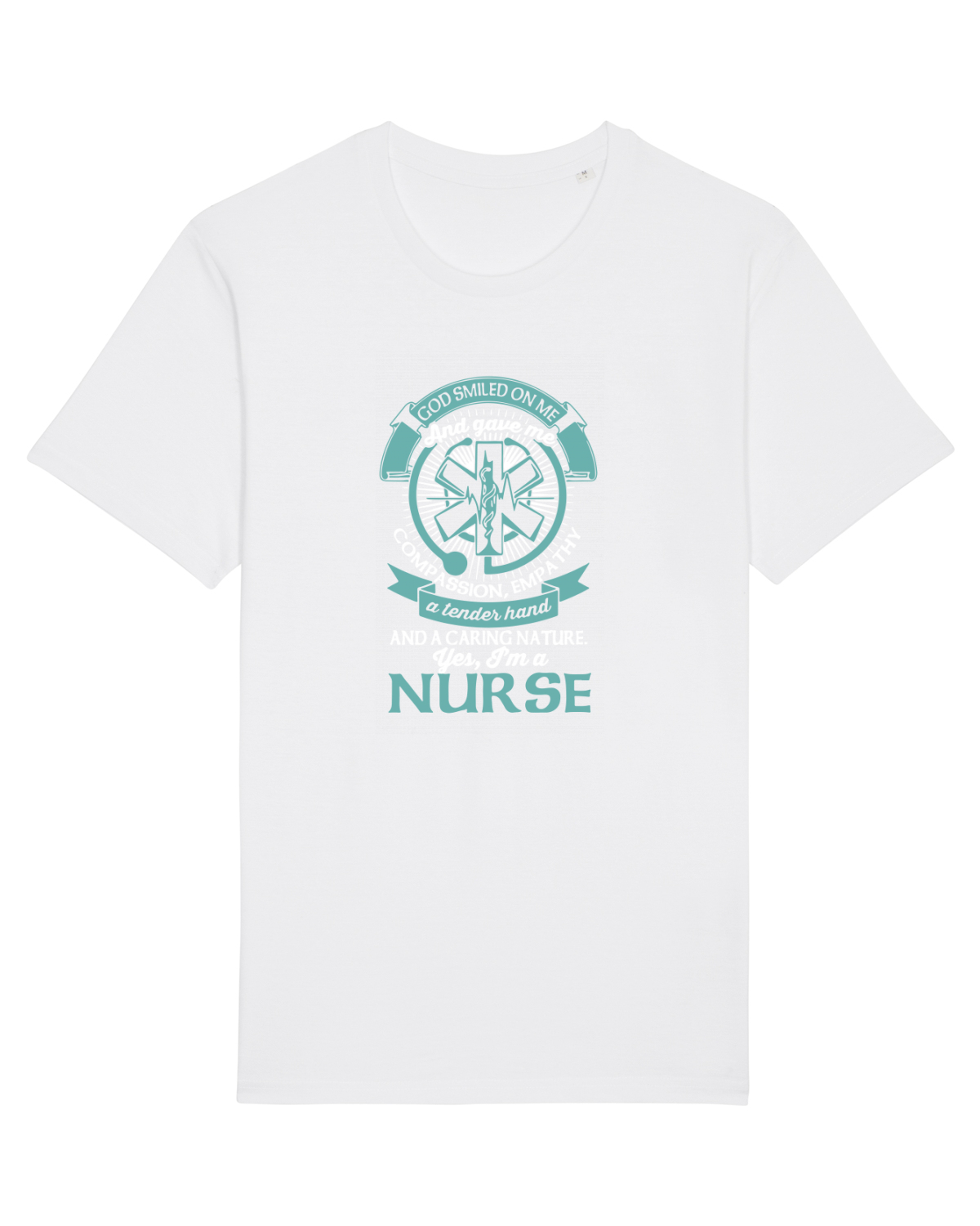 Tricou mânecă scurtă Unisex Rocker White