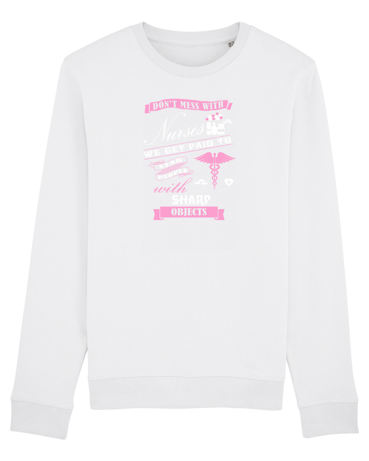 Bluză mânecă lungă Unisex Rise White