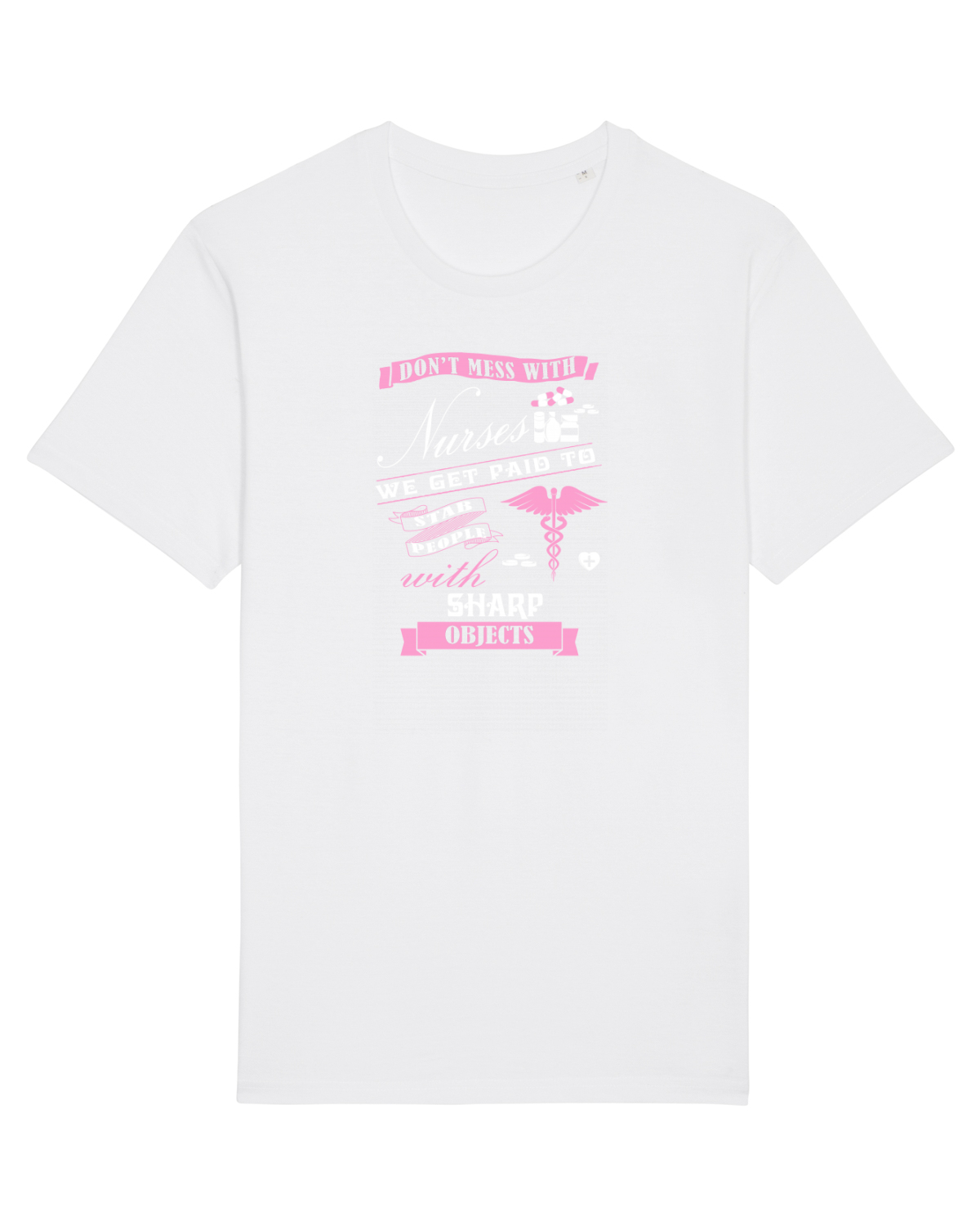 Tricou mânecă scurtă Unisex Rocker White