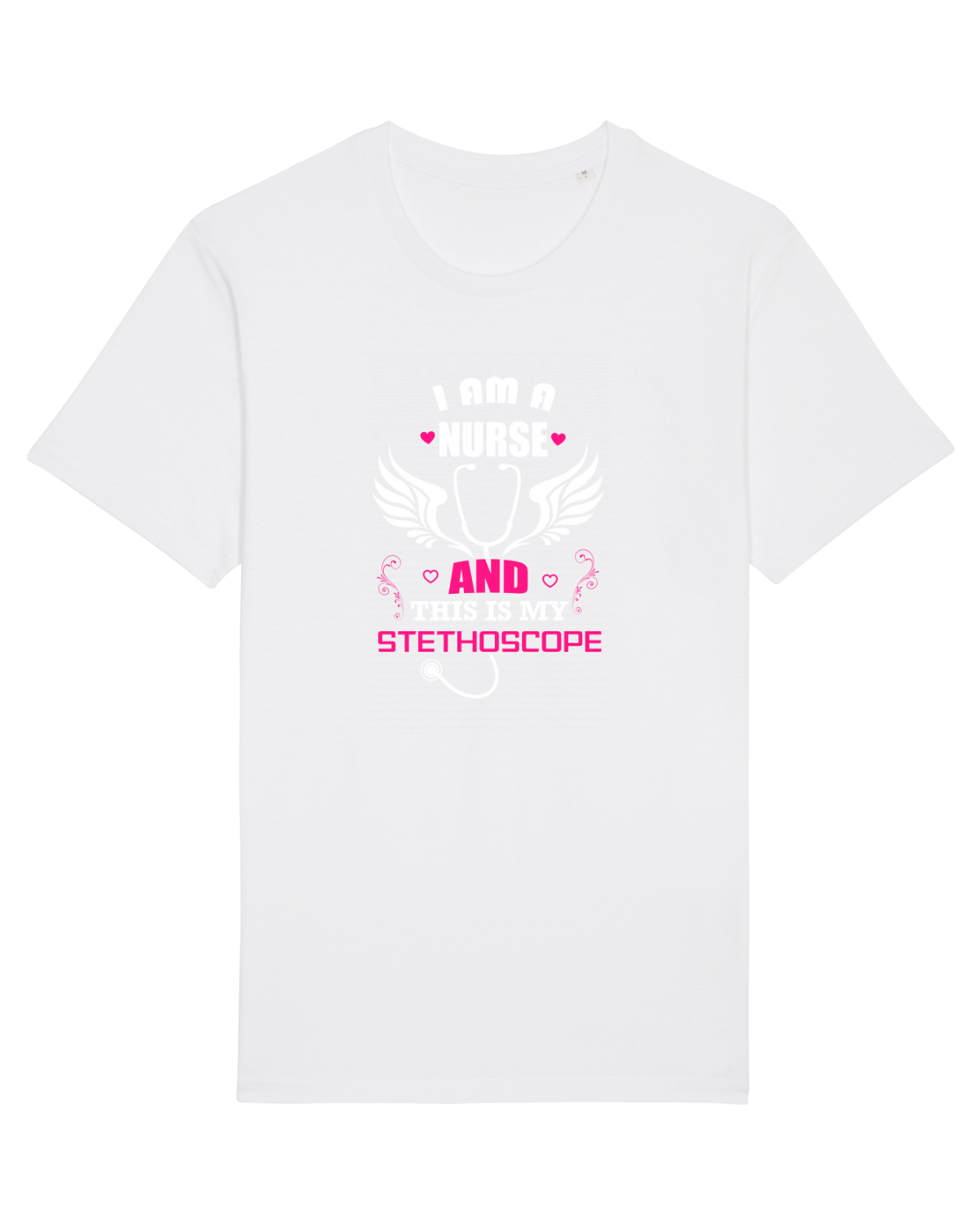 Tricou mânecă scurtă Unisex Rocker White