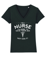 NURSE Tricou mânecă scurtă guler V Damă Evoker