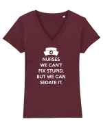 NURSE Tricou mânecă scurtă guler V Damă Evoker