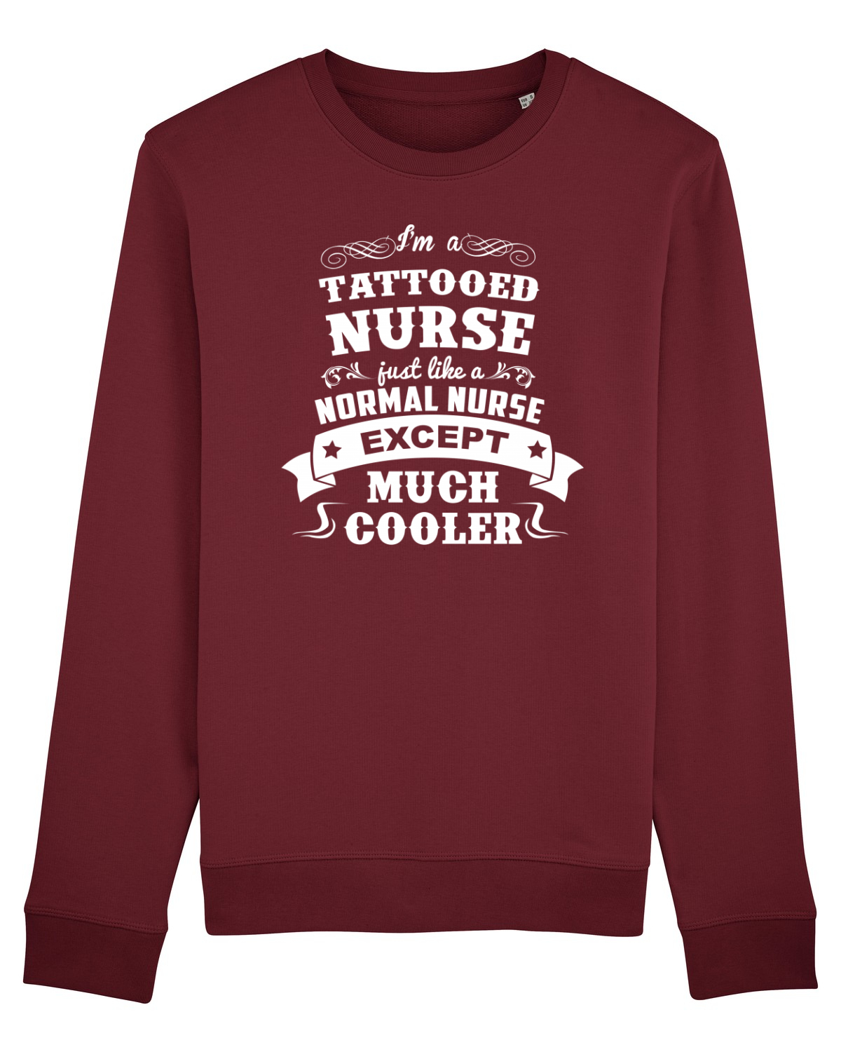 Bluză mânecă lungă Unisex Rise Burgundy