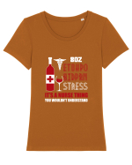 NURSE Tricou mânecă scurtă guler larg fitted Damă Expresser