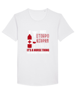 NURSE Tricou mânecă scurtă guler larg Bărbat Skater