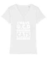 CAT Tricou mânecă scurtă guler V Damă Evoker