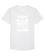 CAT Tricou mânecă scurtă guler larg Bărbat Skater