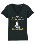 SAILBOAT Tricou mânecă scurtă guler V Damă Evoker
