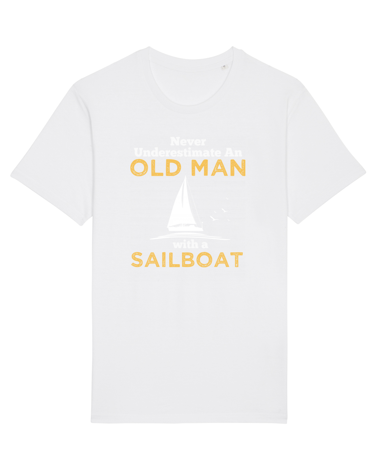 Tricou mânecă scurtă Unisex Rocker White