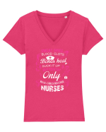NURSE Tricou mânecă scurtă guler V Damă Evoker