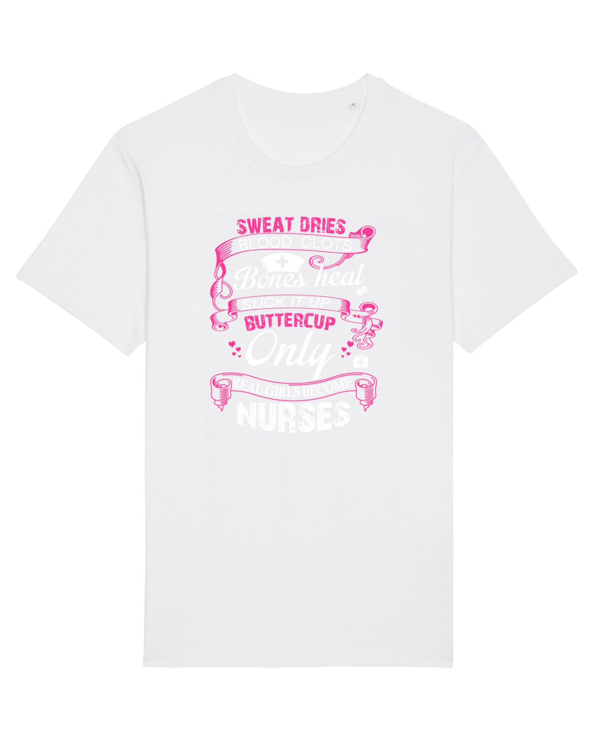 Tricou mânecă scurtă Unisex Rocker White