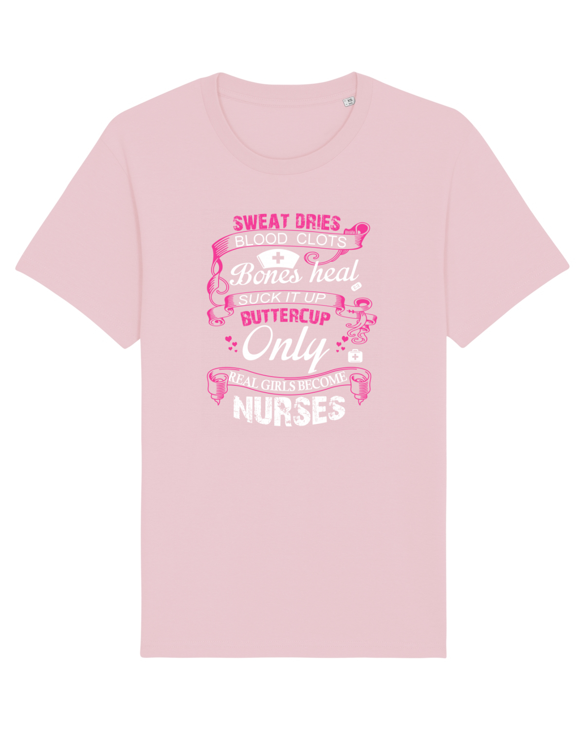 Tricou mânecă scurtă Unisex Rocker Cotton Pink