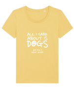 DOG Tricou mânecă scurtă guler larg fitted Damă Expresser