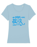 PAPA BEAR Tricou mânecă scurtă guler larg fitted Damă Expresser