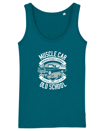 Muscle Car Vintage White Ocean Depth