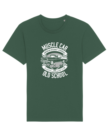Muscle Car Vintage White Bottle Green