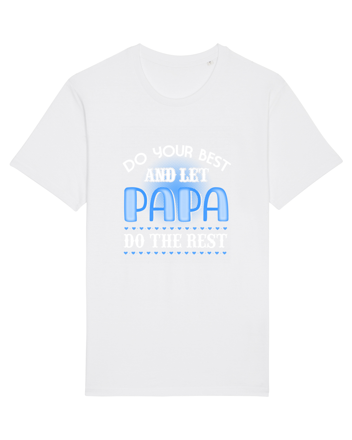 Tricou mânecă scurtă Unisex Rocker White