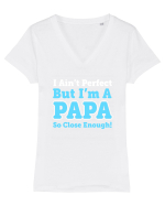 PAPA Tricou mânecă scurtă guler V Damă Evoker