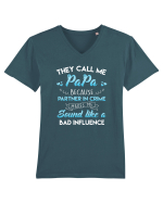 PAPA Tricou mânecă scurtă guler V Bărbat Presenter