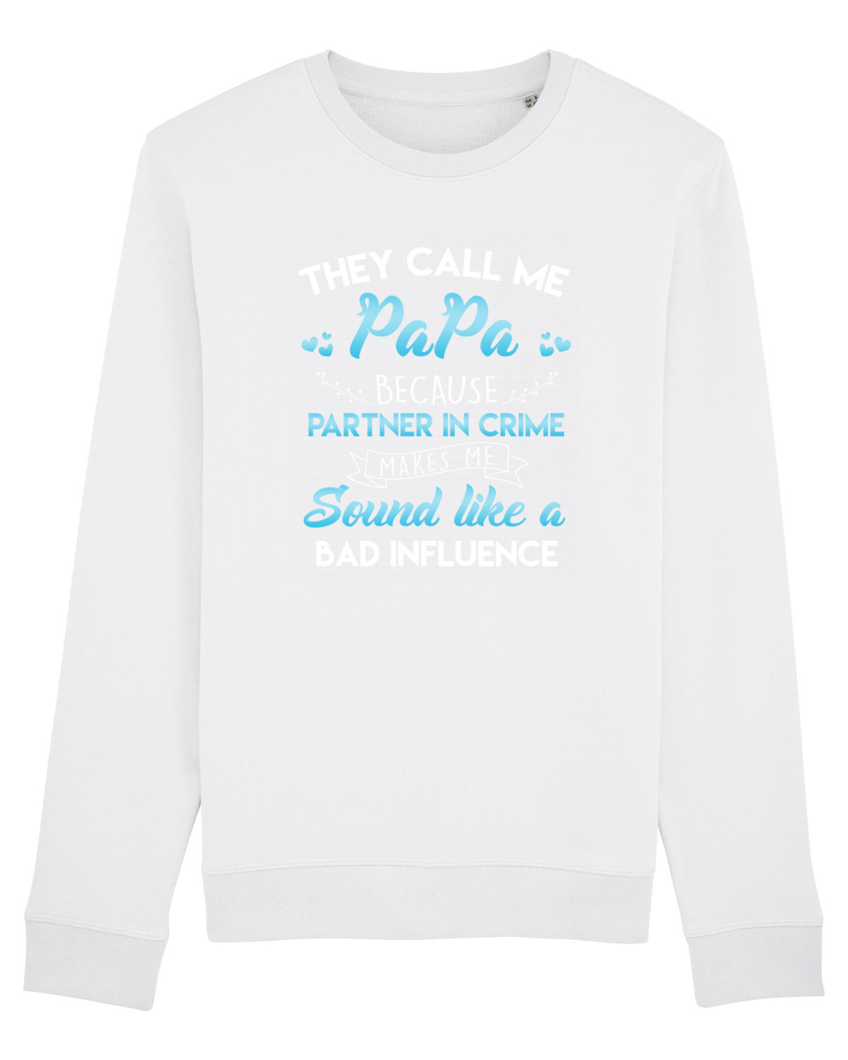 Bluză mânecă lungă Unisex Rise White