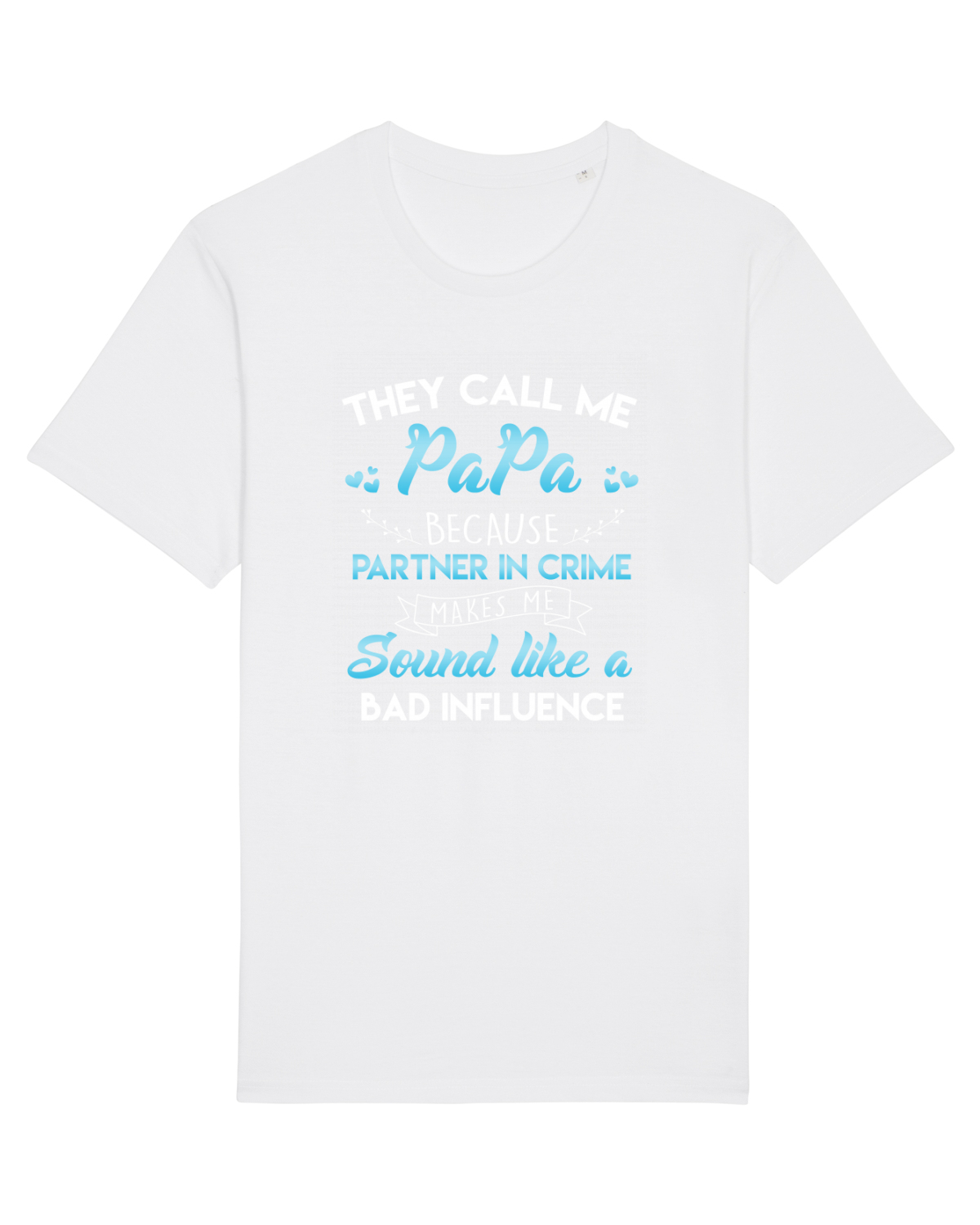 Tricou mânecă scurtă Unisex Rocker White