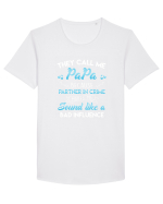 PAPA Tricou mânecă scurtă guler larg Bărbat Skater