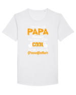 PAPA Tricou mânecă scurtă guler larg Bărbat Skater