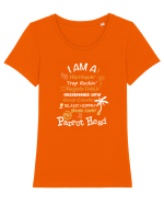 MUSIC Tricou mânecă scurtă guler larg fitted Damă Expresser