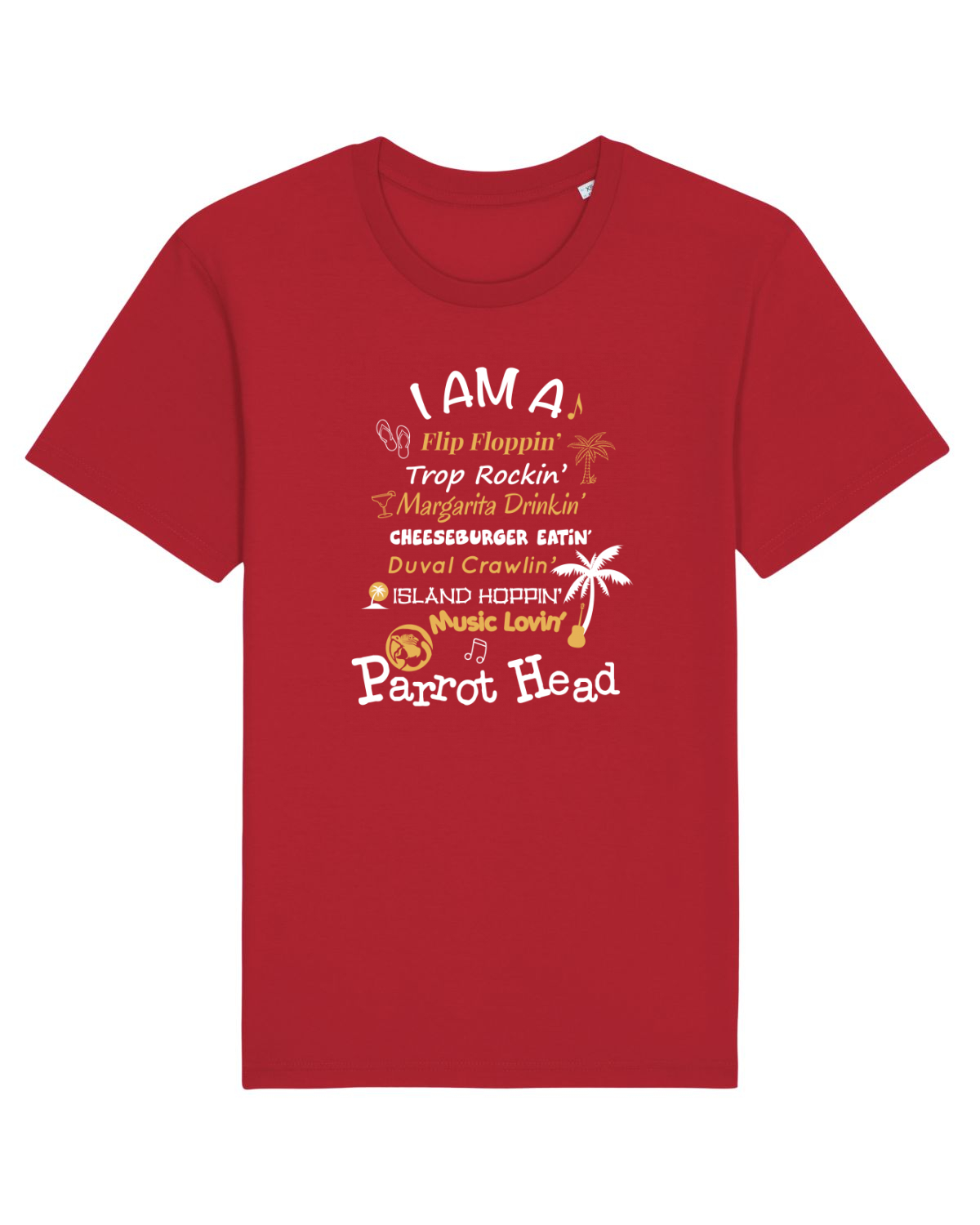 Tricou mânecă scurtă Unisex Rocker Red