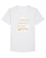 MUSIC Tricou mânecă scurtă guler larg Bărbat Skater