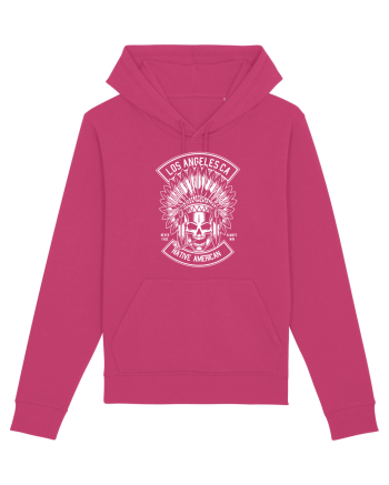 Native American Skull White Raspberry