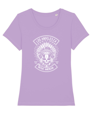 Native American Skull White Lavender Dawn