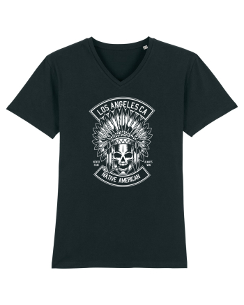 Native American Skull White Black